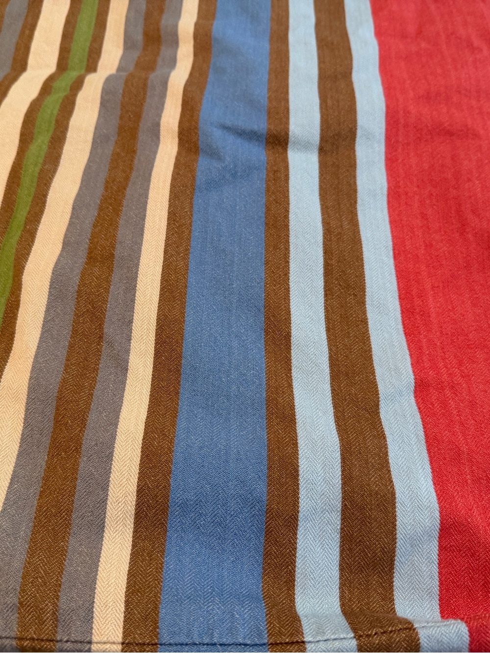 Pottery Barn Kids Twin Striped Cotton Duvet Cover